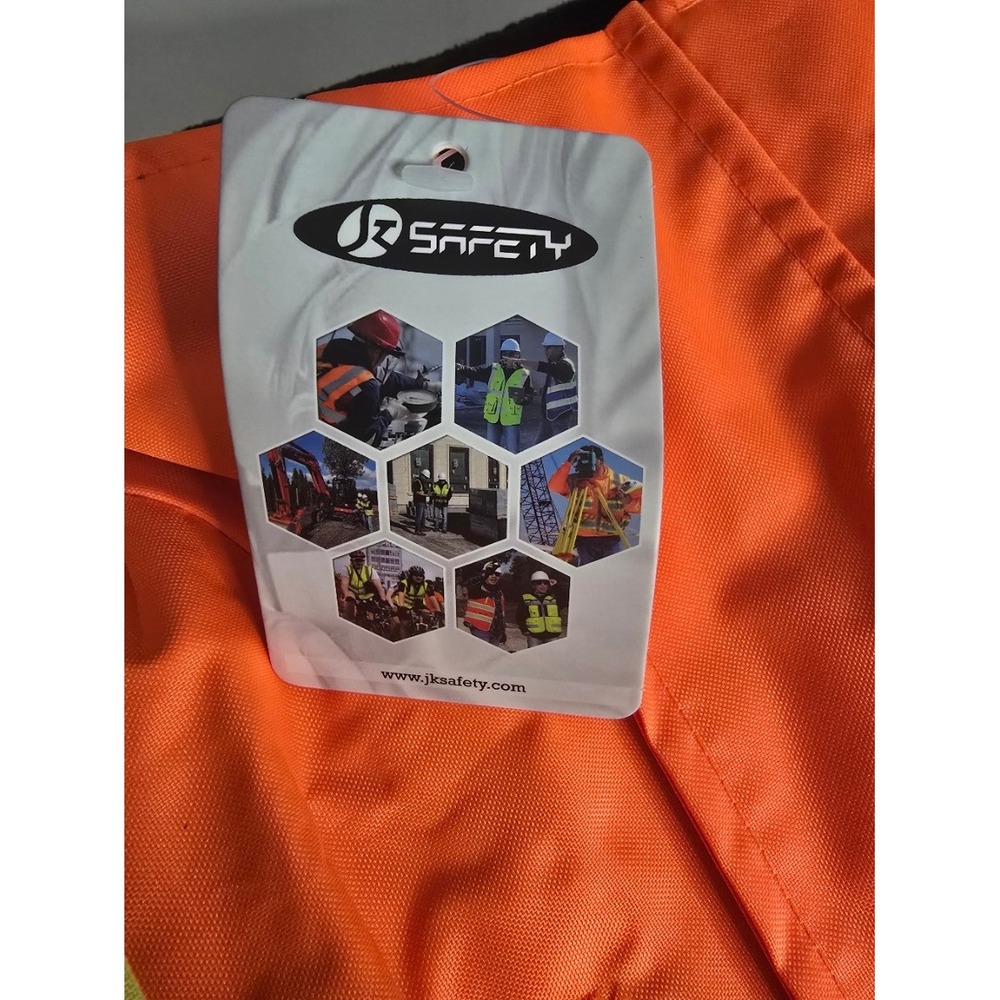 Hi VIS Size MEDIUM Jacket JK Safety Type R Class 3 Quilted Bomber Coat - Picture 4 of 6